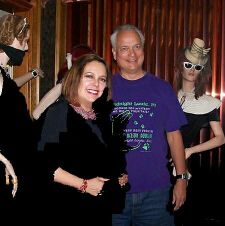 Carole and Rog with manikins